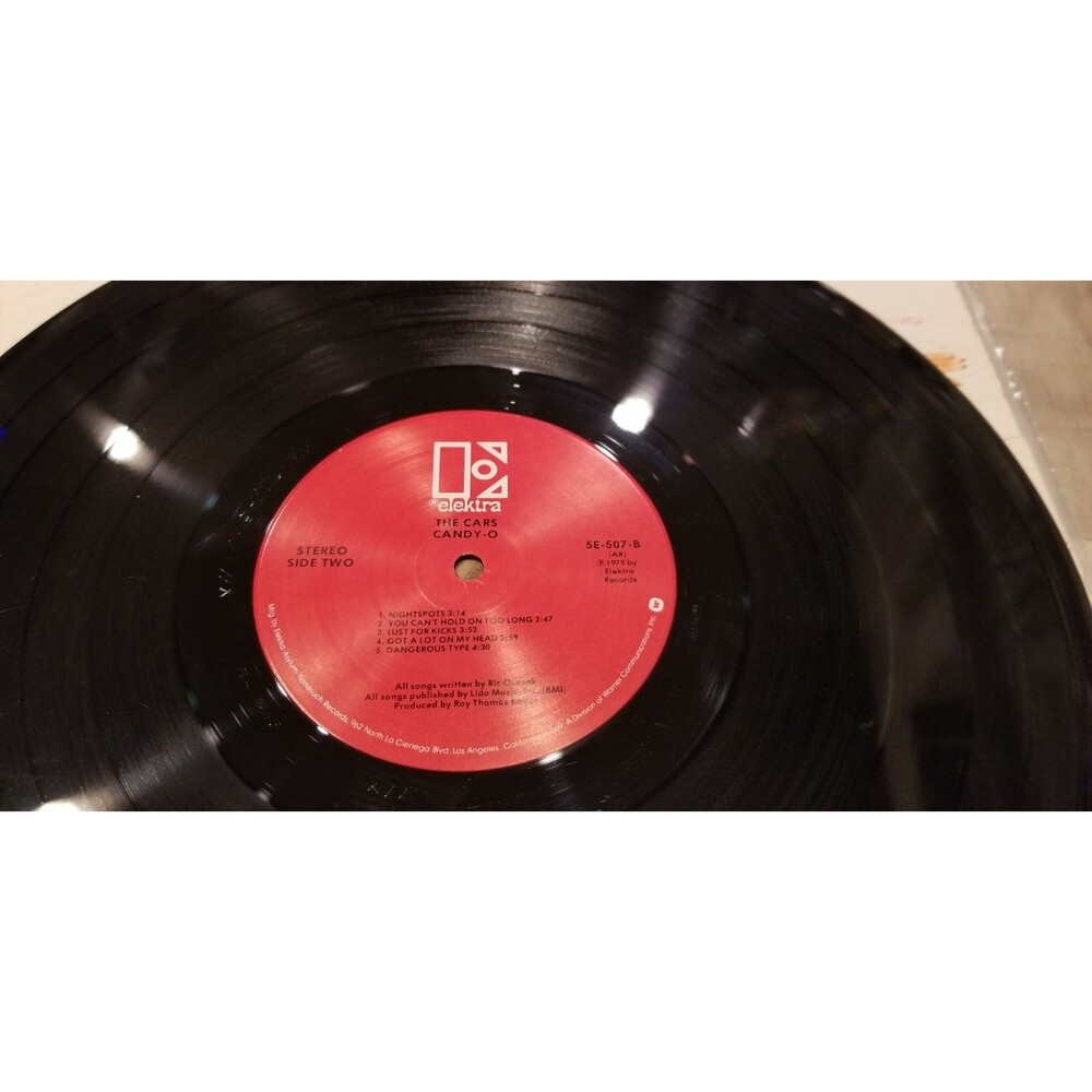 The Cars - Candy-O LP 1979 Elektra – 1st Press w/ Lyrics Sleeve "Let's Go" - Picture 6 of 8